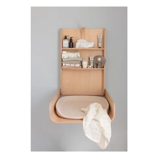 Wall-mounted changing table