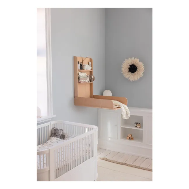 Wall-mounted changing table