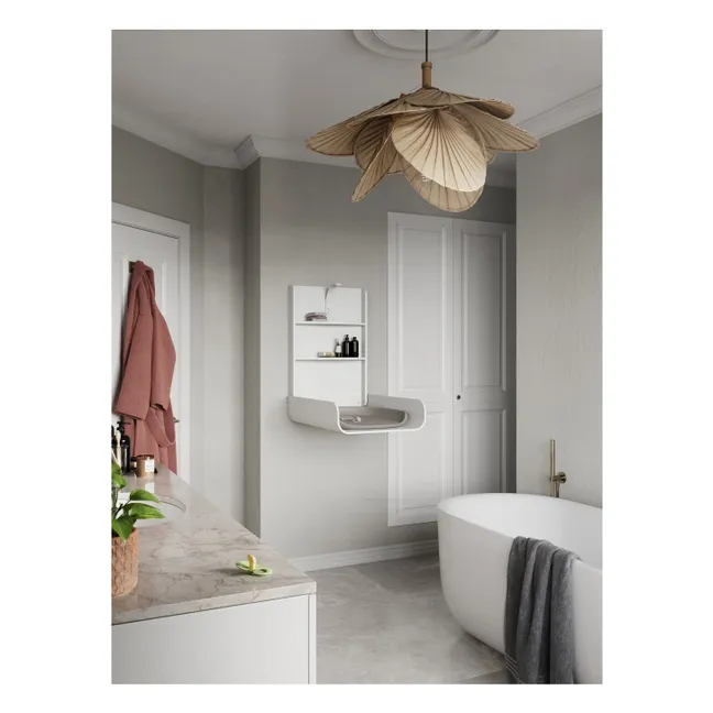 Wall-mounted changing table | White