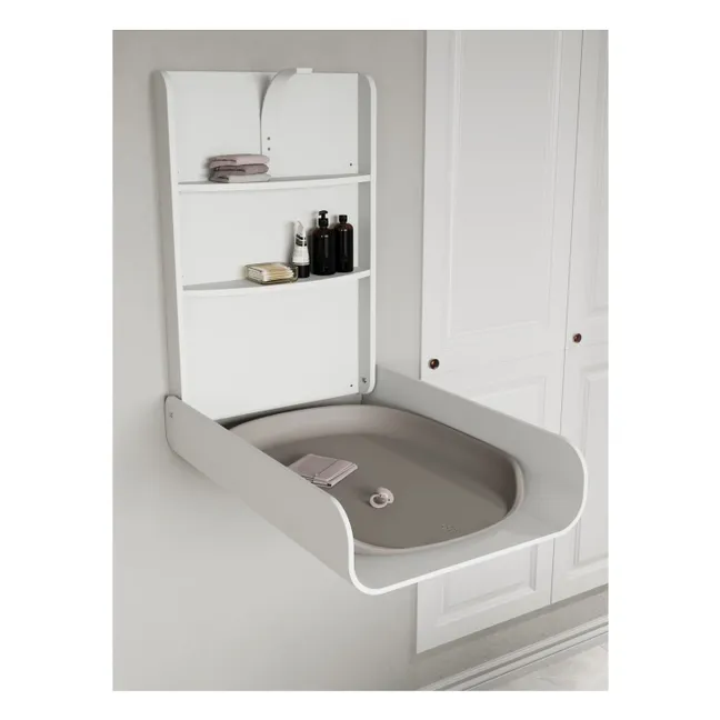 Wall-mounted changing table | White