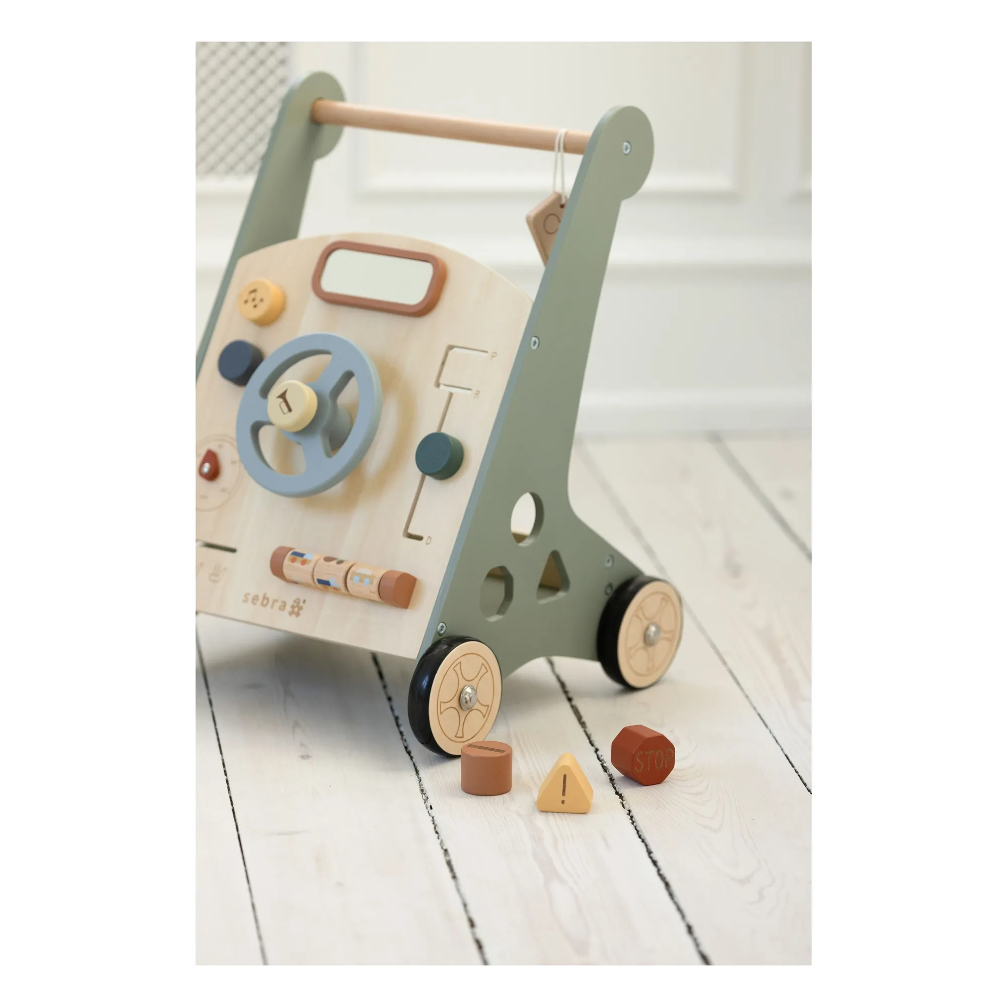 Chariot de marche voiture | Bleu- Image produit n°9