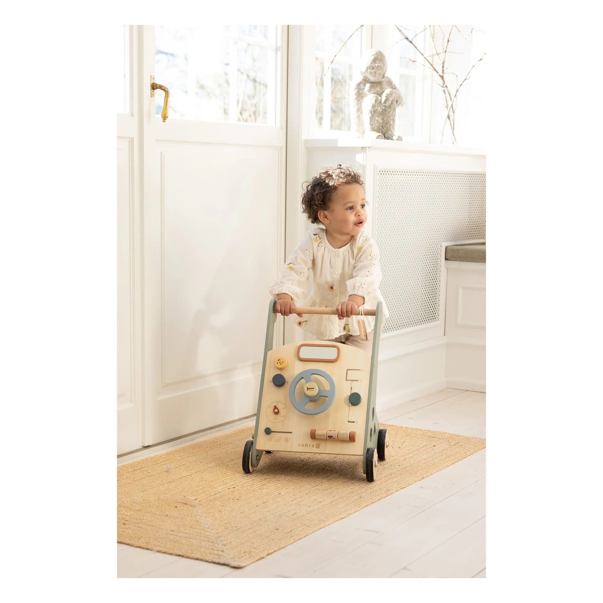 Chariot de marche voiture | Bleu- Image produit n°1