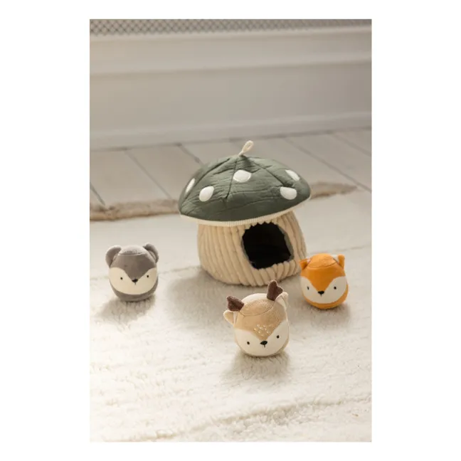 Jeu cherche et trouve champignon | Vert