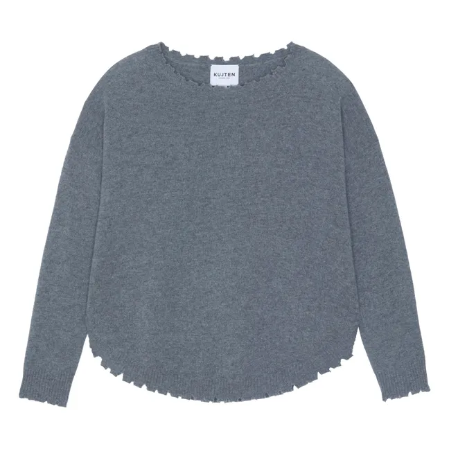 Mela Cashmere Sweater | Grey