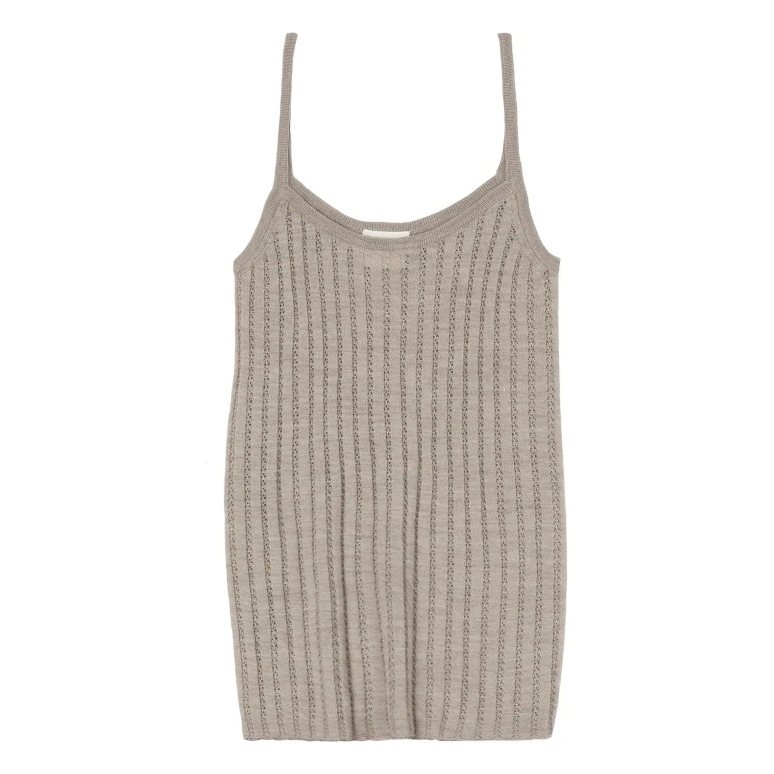 Fub Women's Beige Merino Wool Tank Top - Collection