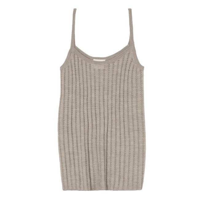 Débardeur Laine Mérinos - Collection Femme | Beige