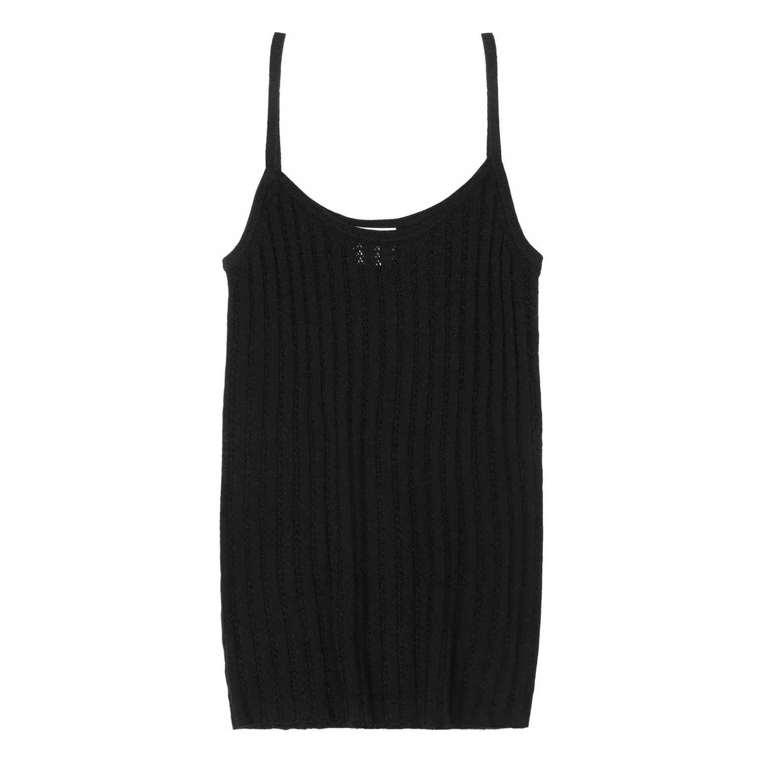 Fub Women's Black Merino Wool Tank Top - Collection