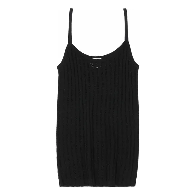 Débardeur Laine Mérinos - Collection Femme | Noir