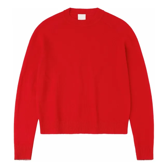 Pull Col Rond Laine - Collection Femme | Rouge