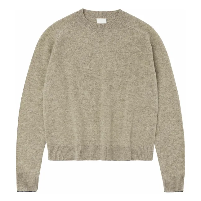 Pull Col Rond Laine - Collection Femme | Beige