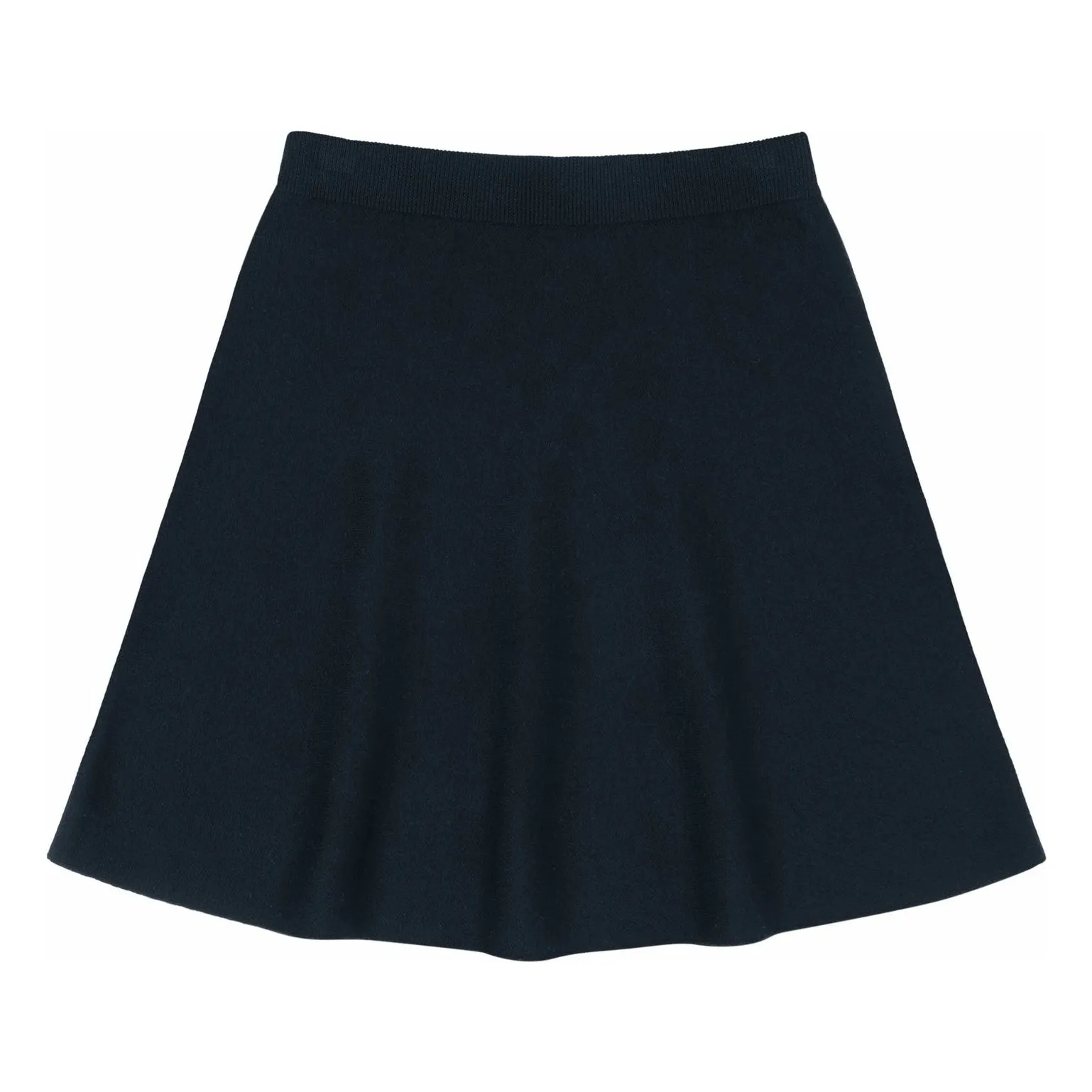 Fub Women's Navy Blue Merino Wool Skirt - Collection