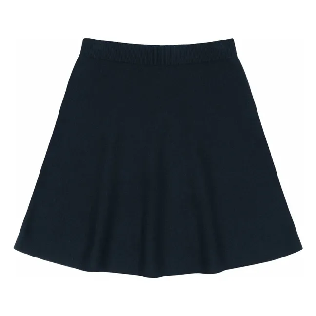 Jupe Laine Mérinos - Collection Femme | Bleu marine