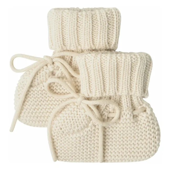 Chaussons Laine de Mérinos | Ecru
