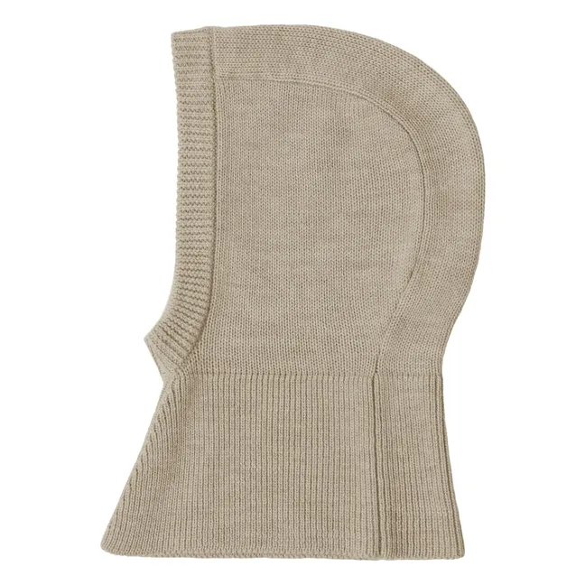 Balaclava Merino wool | Heather beige
