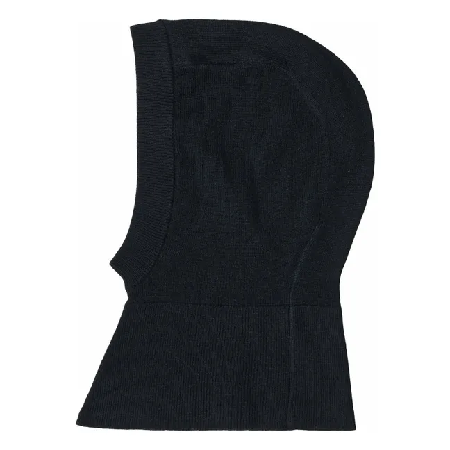 Balaclava Maille Fine Laine de Mérinos | Bleu marine