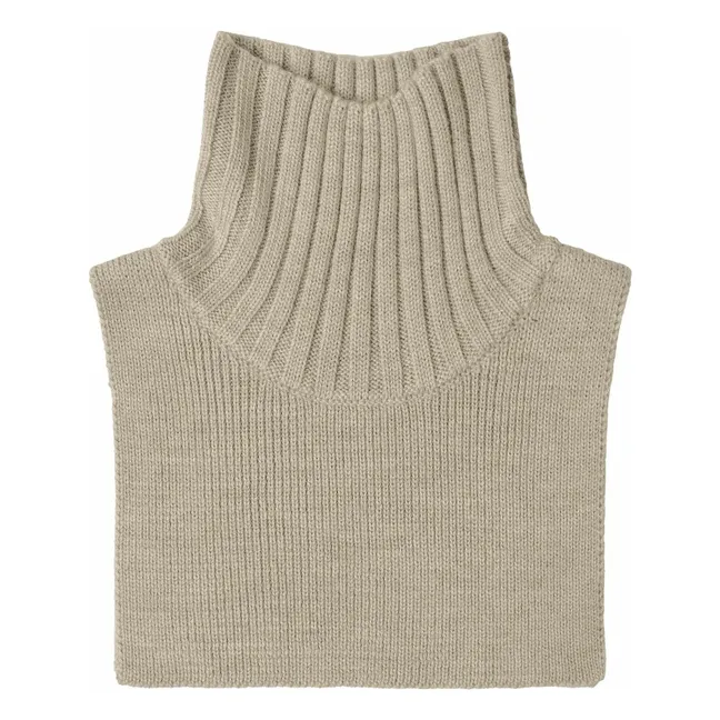 Merino wool breastplate | Heather beige