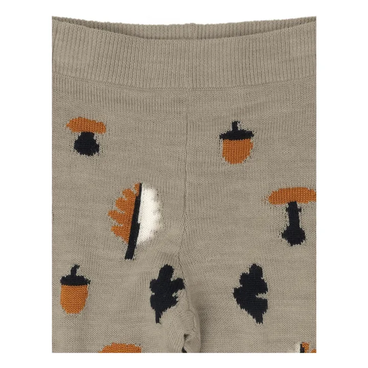 Pantalón Jaquard de lana merina | Beige chiné- Imagen del producto n°1