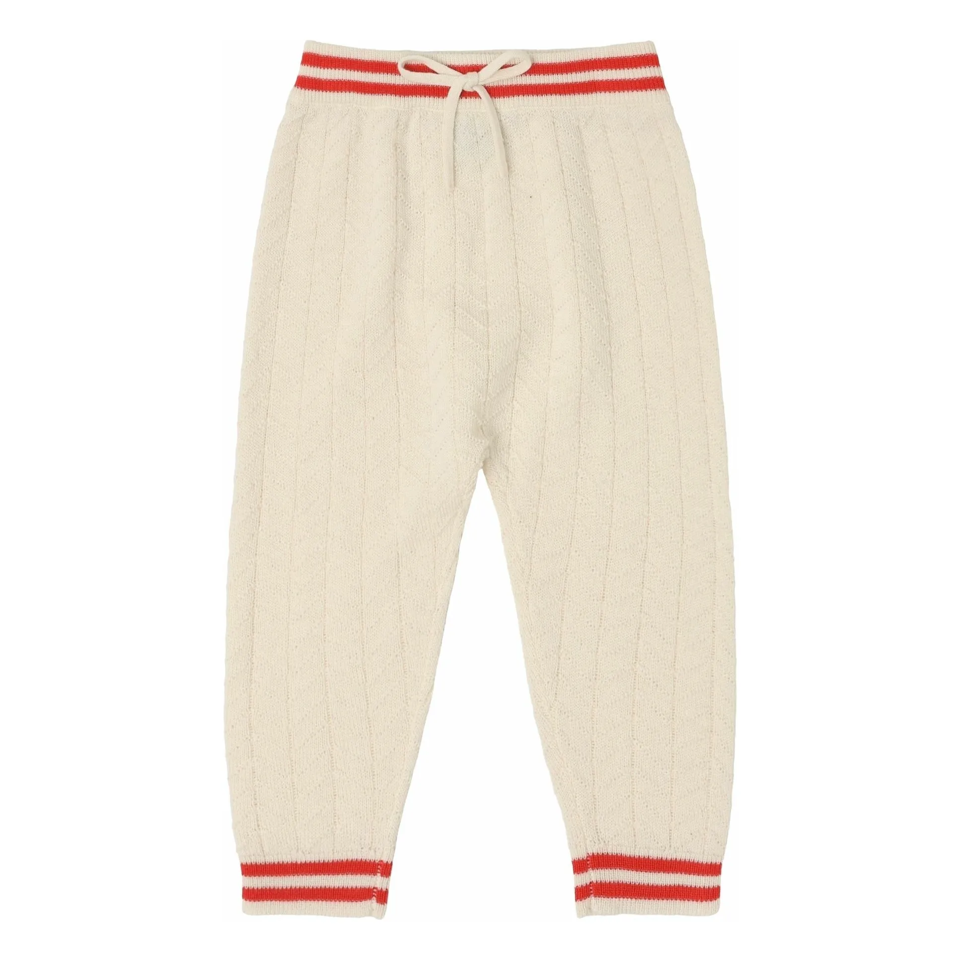 Fub Ecru Zigzag Merino Wool Pants