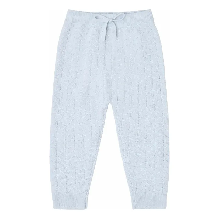 Pantalón Zigzag de lana merina | Azul Pálido- Imagen del producto n°0