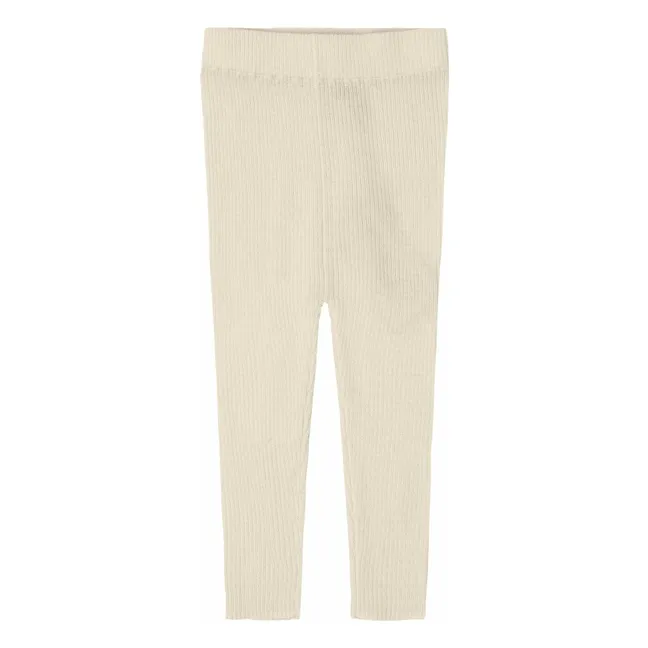 Legging Uni Laine de Mérinos | Ecru