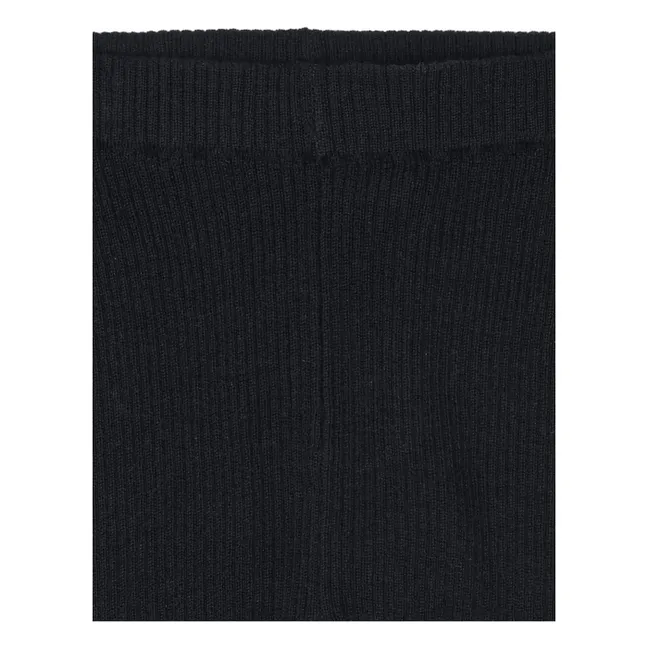 Legging Uni Laine de Mérinos | Bleu marine