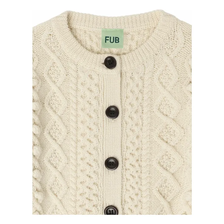 Cárdigan Aran Lana merina | Crudo- Imagen del producto n°1