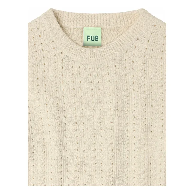 Pull Structuré Laine de Mérinos | Ecru