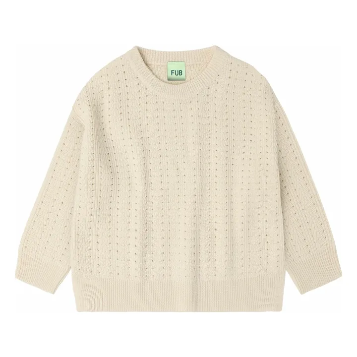 Jersey estructurado de lana merina | Crudo- Imagen del producto n°0