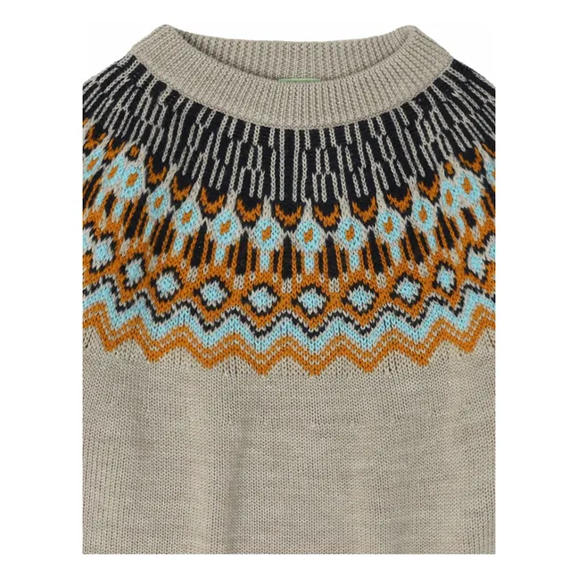 Jersey de lana de cordero | Beige chiné