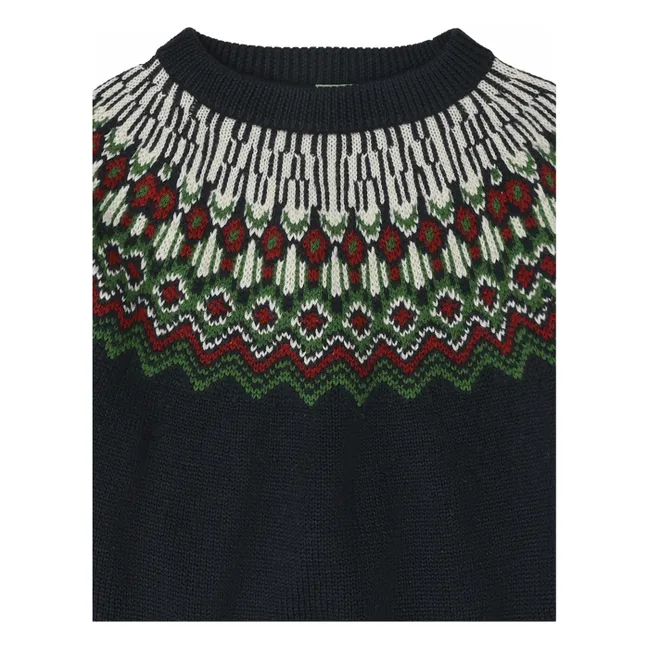 Pull Laine d'Agneau | Bleu marine