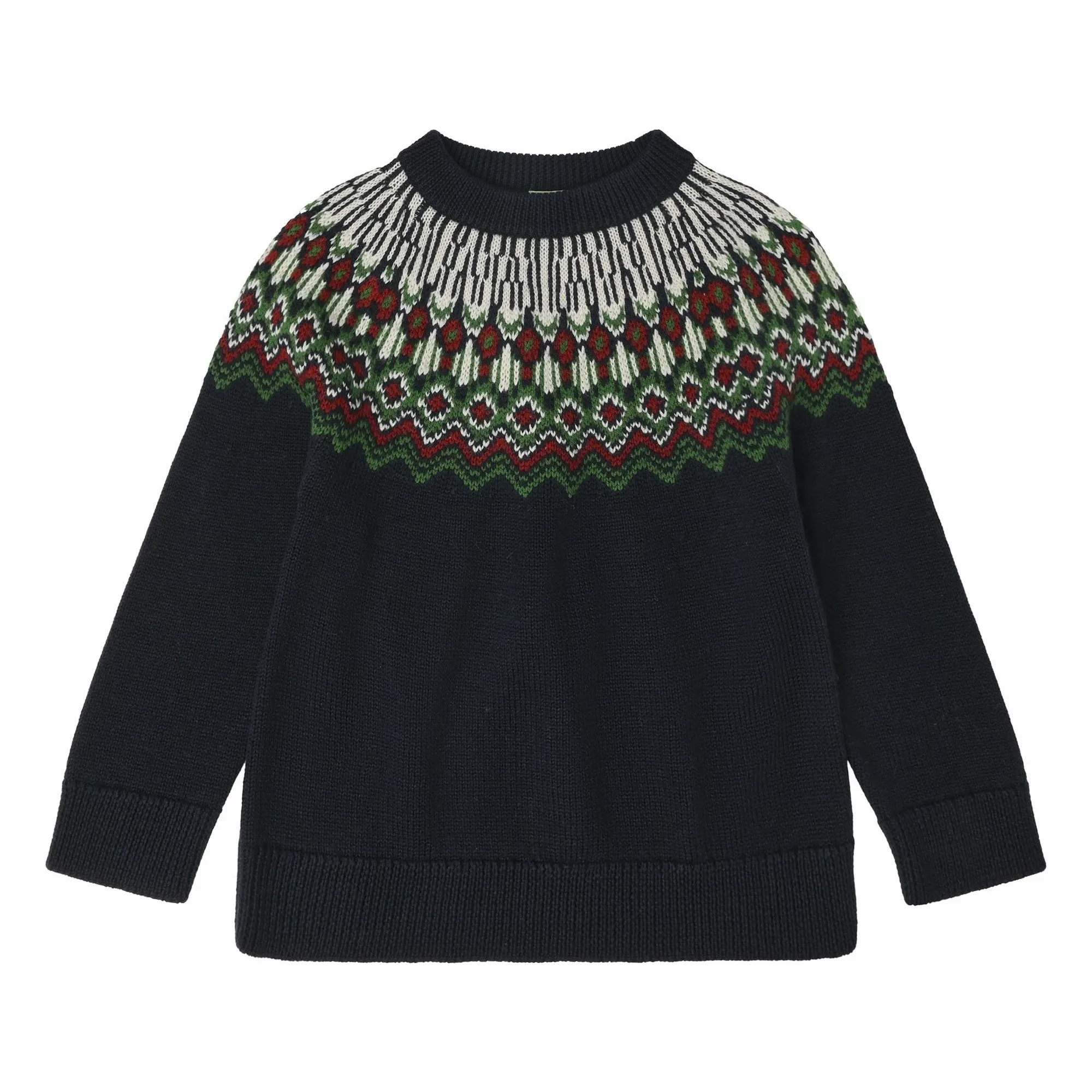 Fub Navy Blue Lambswool Sweater