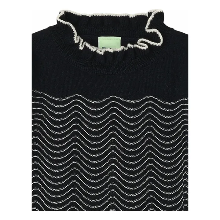 Vestido de lana merina | Azul Marino- Imagen del producto n°1