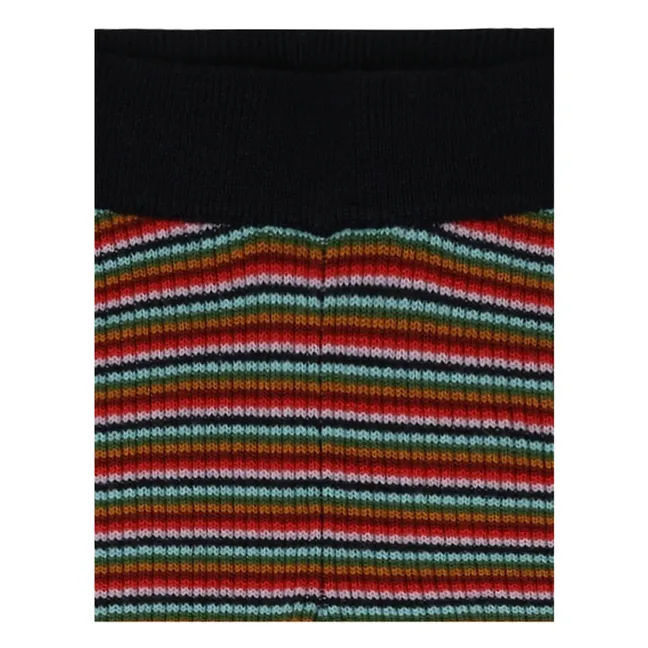 Legging de lana merina a rayas | Azul Marino