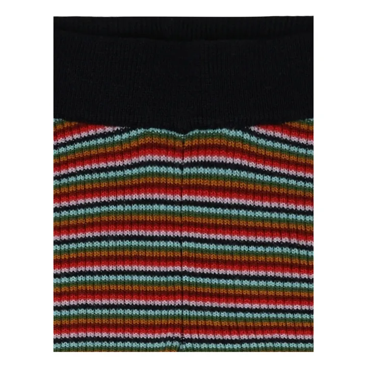 Legging de lana merina a rayas | Azul Marino- Imagen del producto n°1