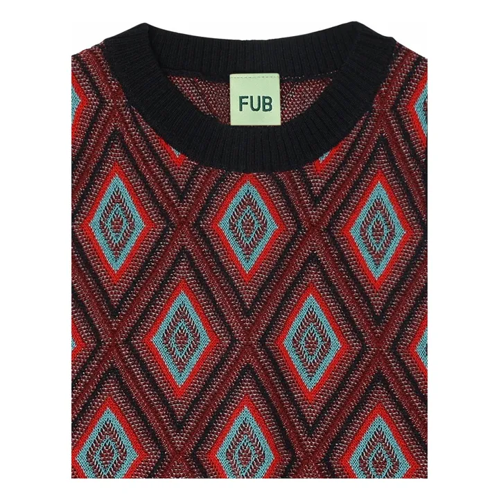 Jersey sin mangas de lana merina Harlequin | Azul Marino- Imagen del producto n°1