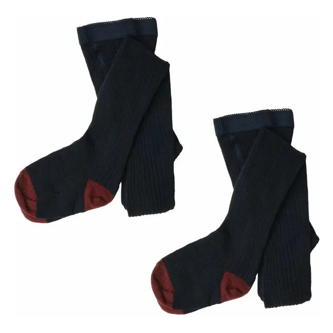 Collants Laine | Bleu marine