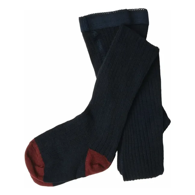 Collants Laine | Bleu marine