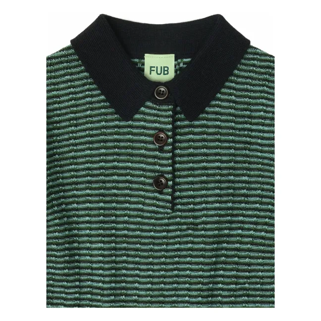 Polo Laine de Mérinos | Vert