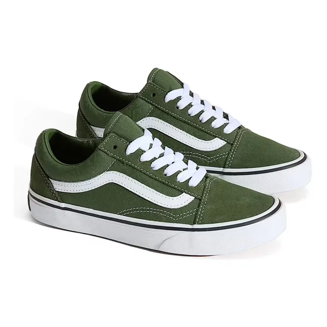 Baskets Lacets Old Skool Logo | Vert