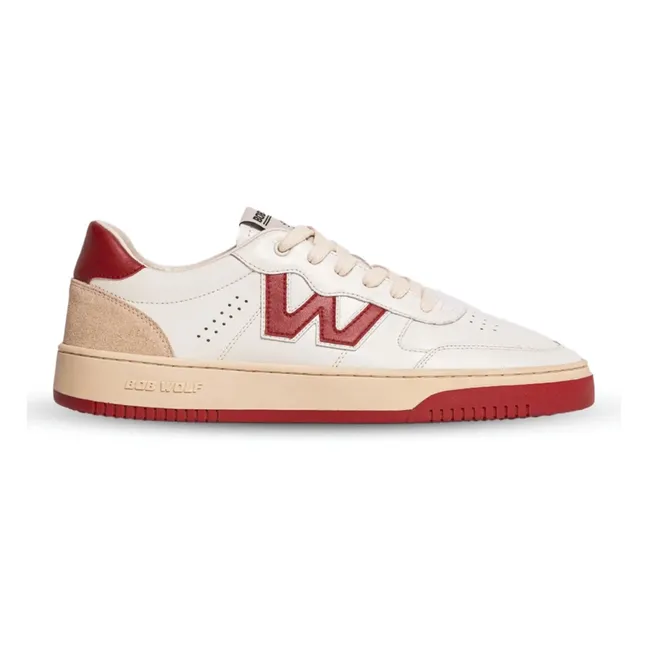 Legacy Leather and Suede Sneakers | Red