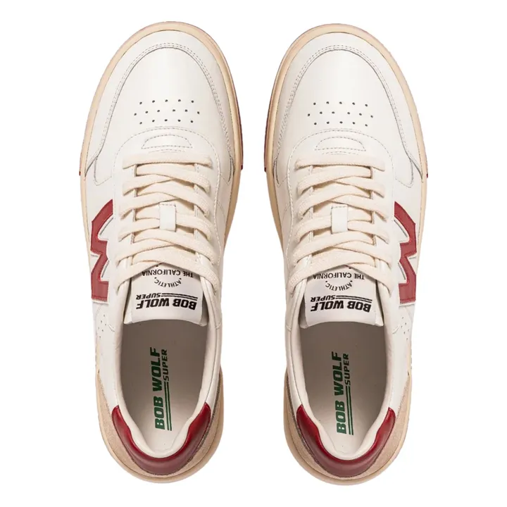 Legacy Leather and Suede Sneakers | Red- Product image n°2
