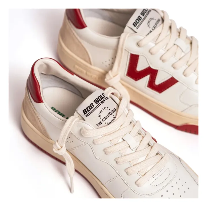 Legacy Leather and Suede Sneakers | Red- Product image n°4