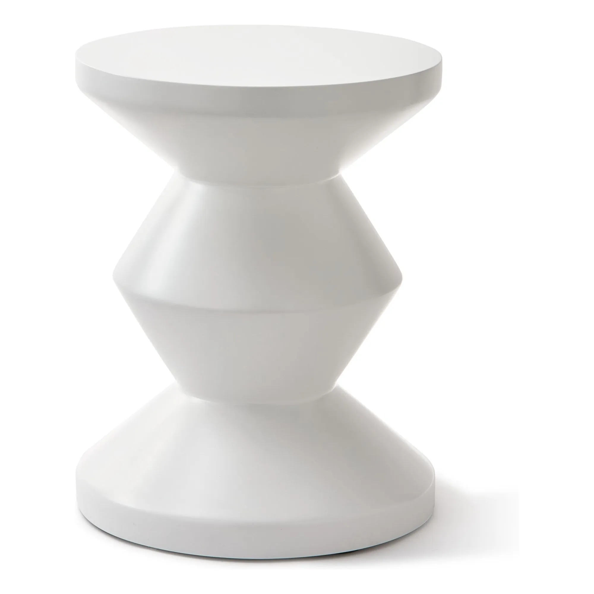 Tabouret Zig Zag Outdoor | Blanc- Image produit n°0