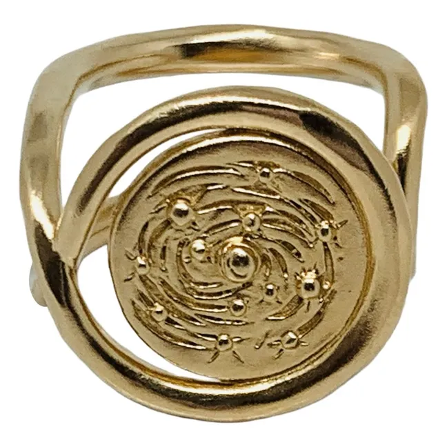 Galaxy signet ring | Gold