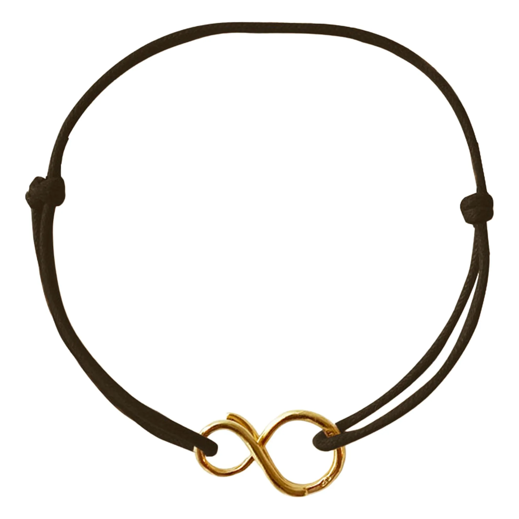 Lah Unisex Chocolate Mini-Infinity Cord Bracelet