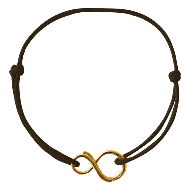 Bracelet Cordon Mini-Infini | Chocolat