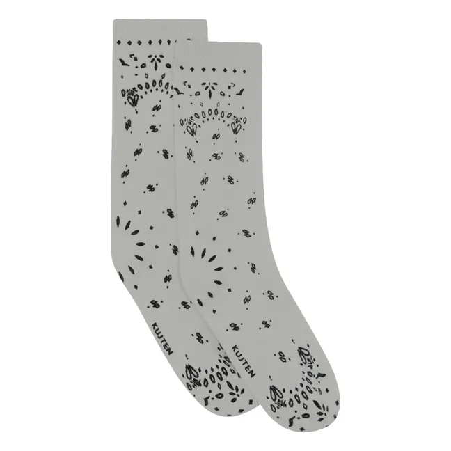 Chaussettes Sig Bandana Cachemire | Gris chiné