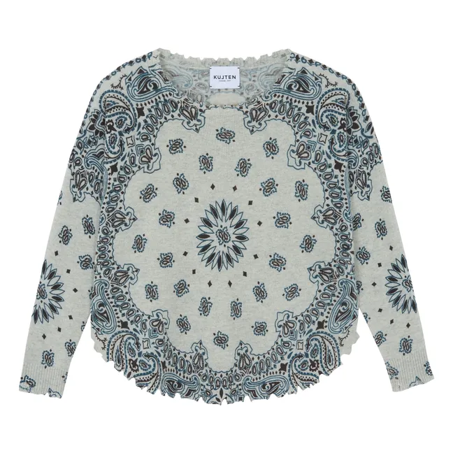 Pull Mela Western Cachemire | Gris clair