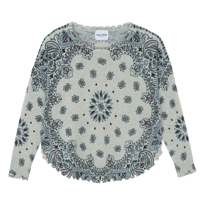 Pull Mela Western Cachemire | Gris clair- Image produit n°0