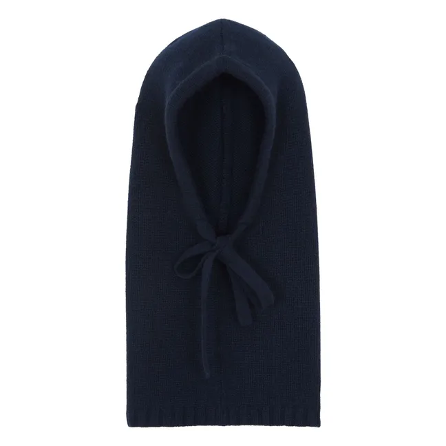 Cagoule Sybel Jersey Cachemire | Bleu marine